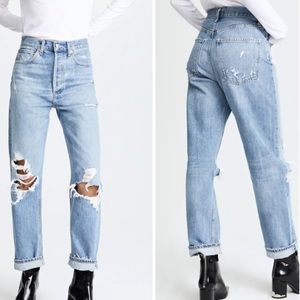 Agolde 90’s Midrise Jeans 29 Fall Out Wash 100% Cotton High Waisted